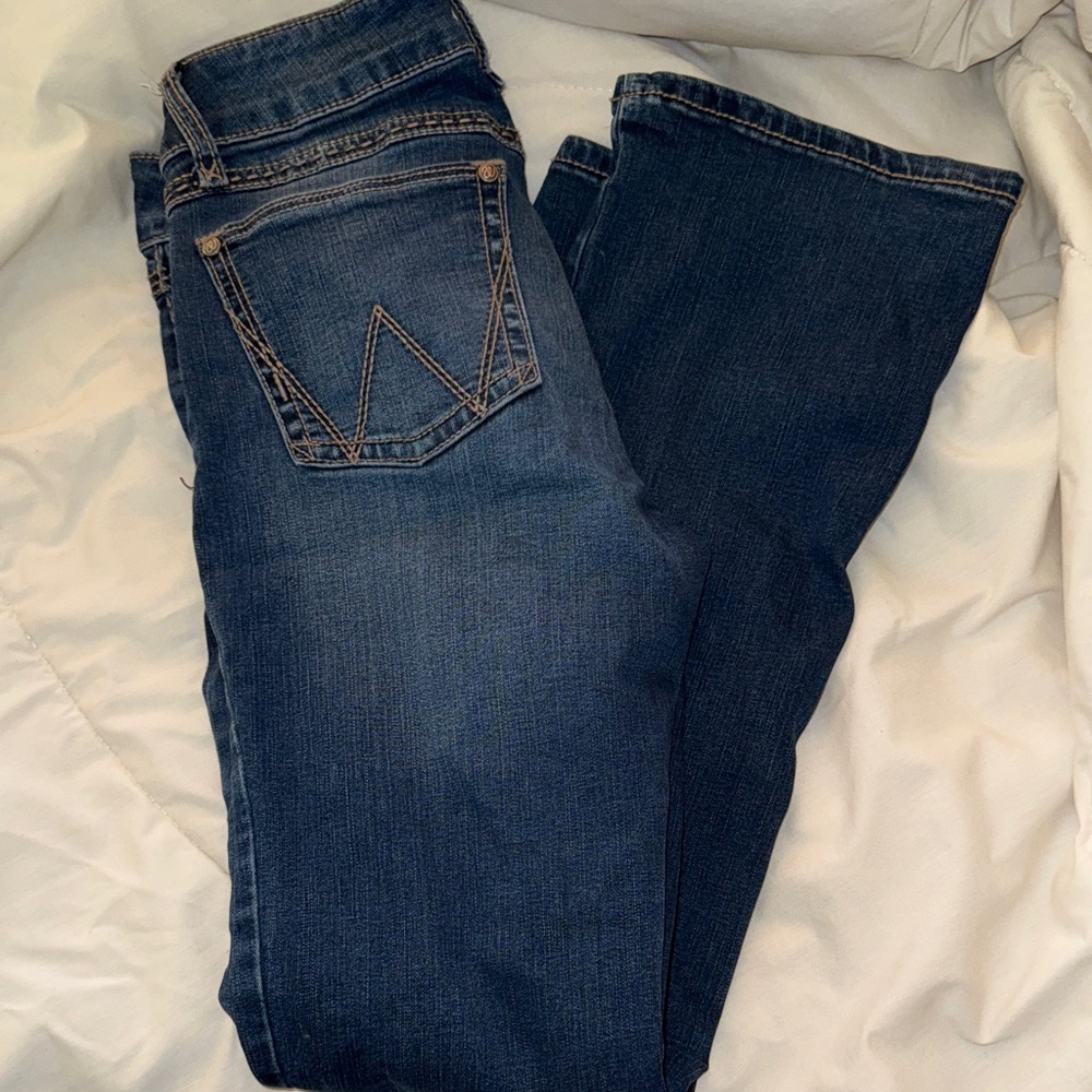 Wrangler- Classic Blue Denim Bootcut Jeans